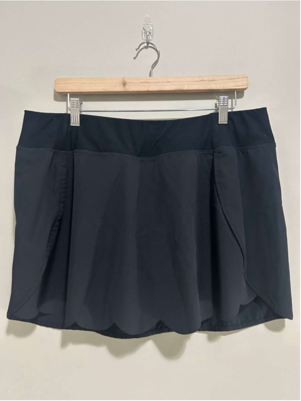 Women's MPG Athletic Scallop, Skort Black Size XL